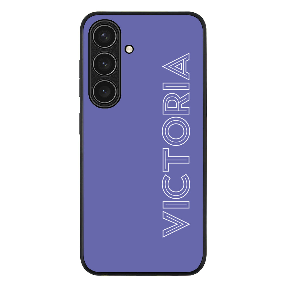 Samsung Galaxy S24 FE / Rugged Black Personalized Name, Custom Phone Case - Samsung S Series - Stylizedd.com