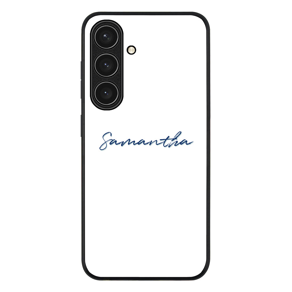 Samsung Galaxy S24 FE / Rugged Black Custom Text, My Name Phone Case - Samsung S Series - Stylizedd.com