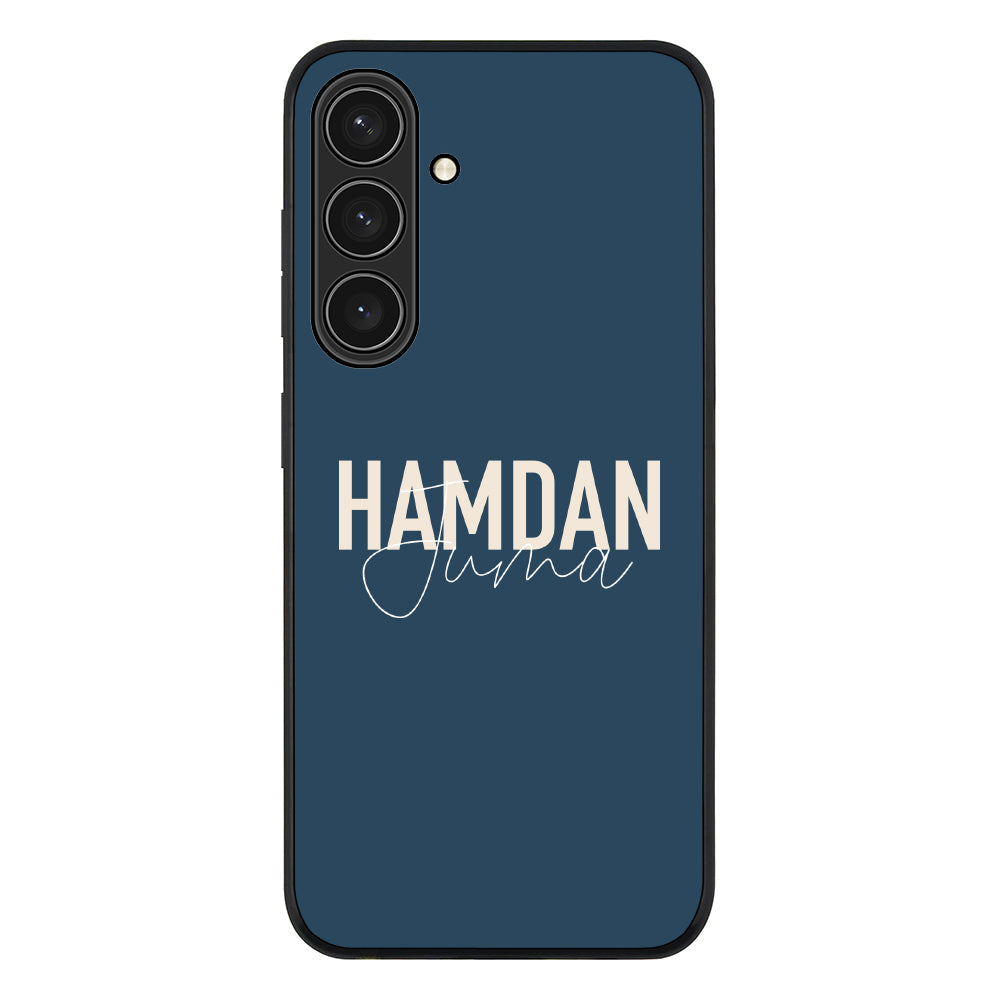 Samsung Galaxy S24 Plus / Rugged Black Personalized Name Horizontal, Phone Case - Samsung S Series - Stylizedd.com