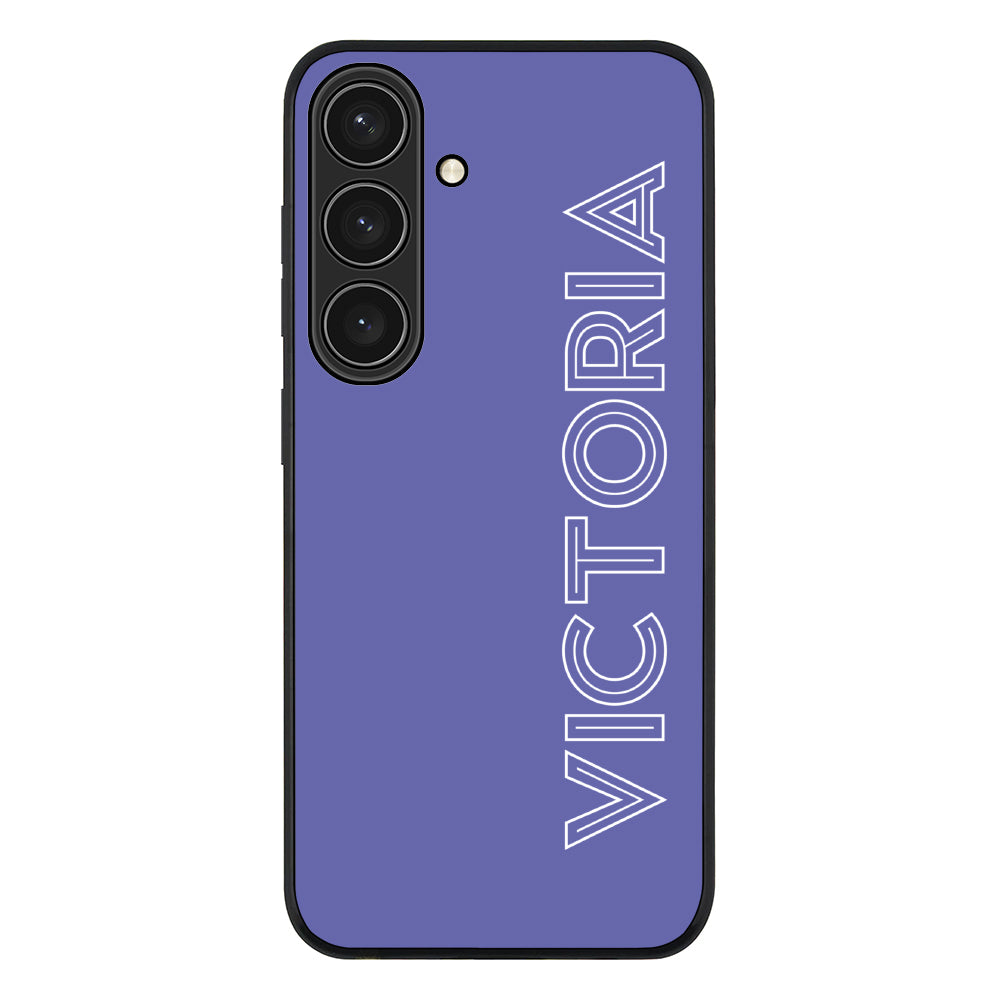 Samsung Galaxy S24 / Rugged Black Personalized Name, Custom Phone Case - Samsung S Series - Stylizedd.com