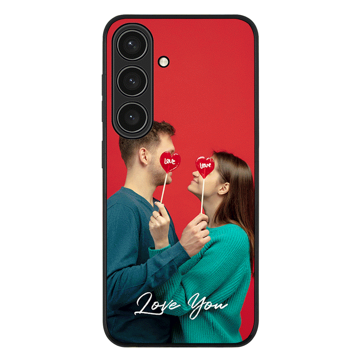 Samsung Galaxy S24 / Rugged Black Custom Photo Valentine, Phone Case - Samsung S Series - Stylizedd.com
