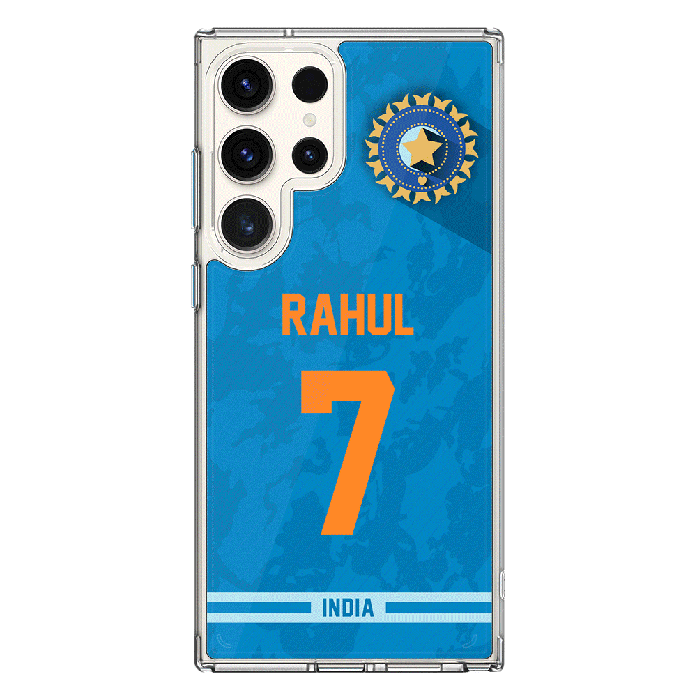 Samsung Galaxy S24 Ultra / Clear MagSafe Personalized Cricket Jersey Phone Case Custom Name & Number - Samsung S Series - Stylizedd.com