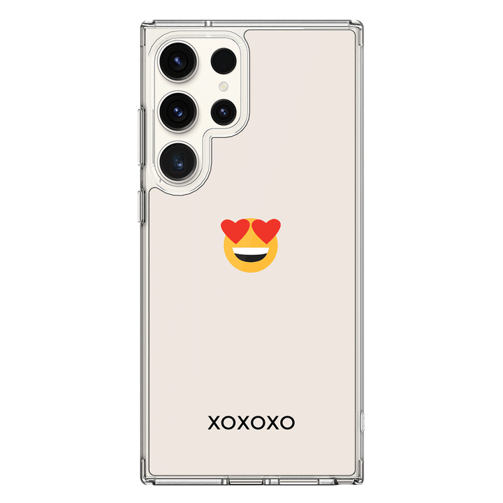 Samsung Galaxy S24 Ultra / Clear MagSafe Custom Text Emojis Emoticons, Phone Case - Samsung S Series - Stylizedd.com