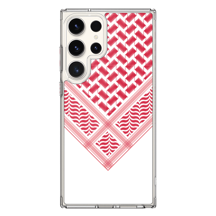 Samsung Galaxy S24 Ultra / Clear MagSafe Custom Arab Shemagh, Phone Case - Samsung S Series - Stylizedd.com
