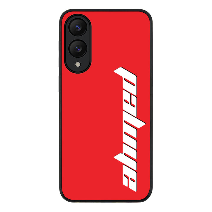 Samsung Galaxy S25 Edge / Rugged Black Custom Text, Vertical Name Phone Case - Samsung S Series - Stylizedd.com