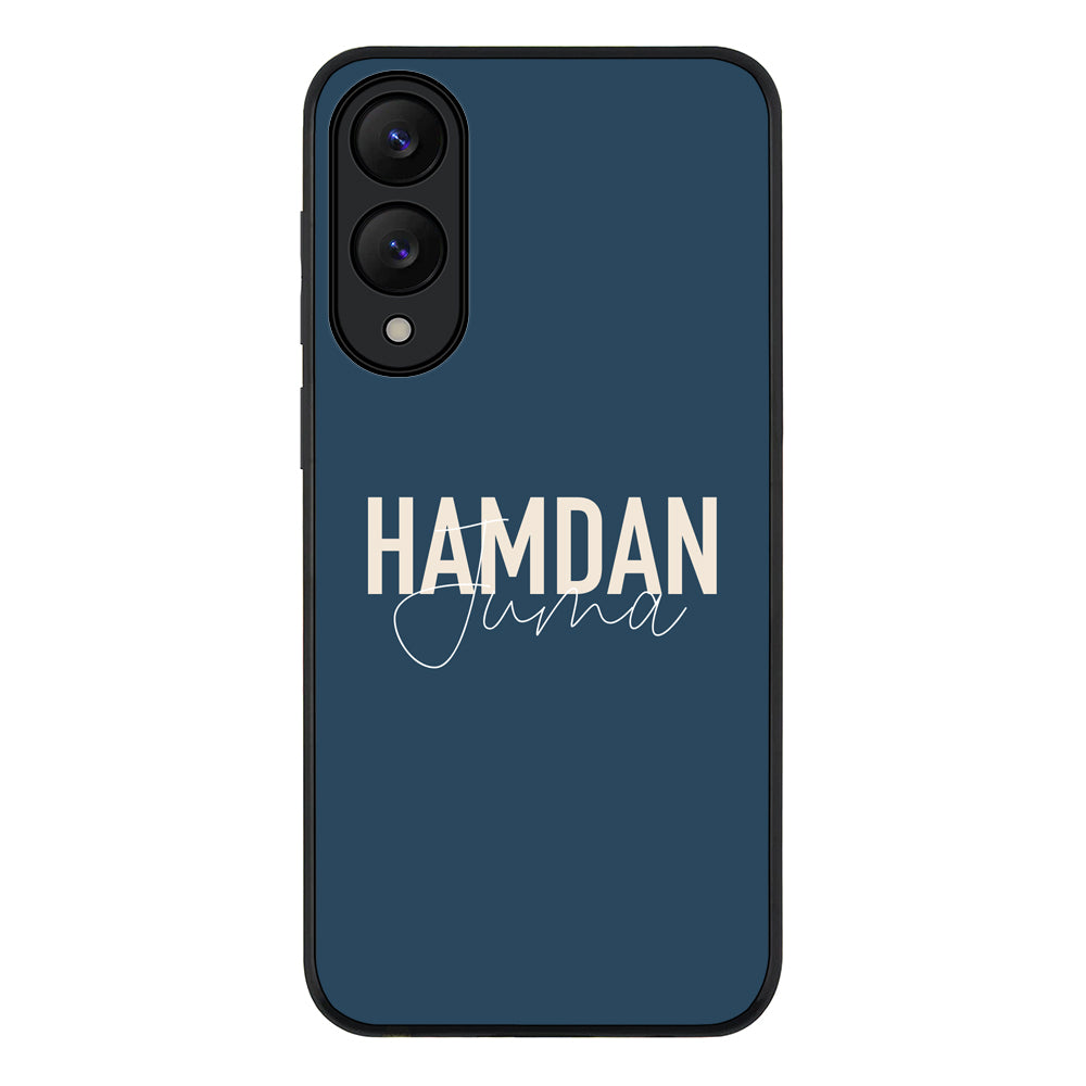 Samsung Galaxy S25 Edge / Rugged Black Personalized Name Horizontal, Phone Case - Samsung S Series - Stylizedd.com