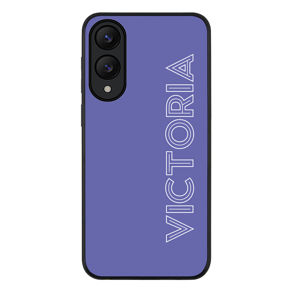 Samsung Galaxy S25 Edge / Rugged Black Personalized Name, Custom Phone Case - Samsung S Series - Stylizedd.com