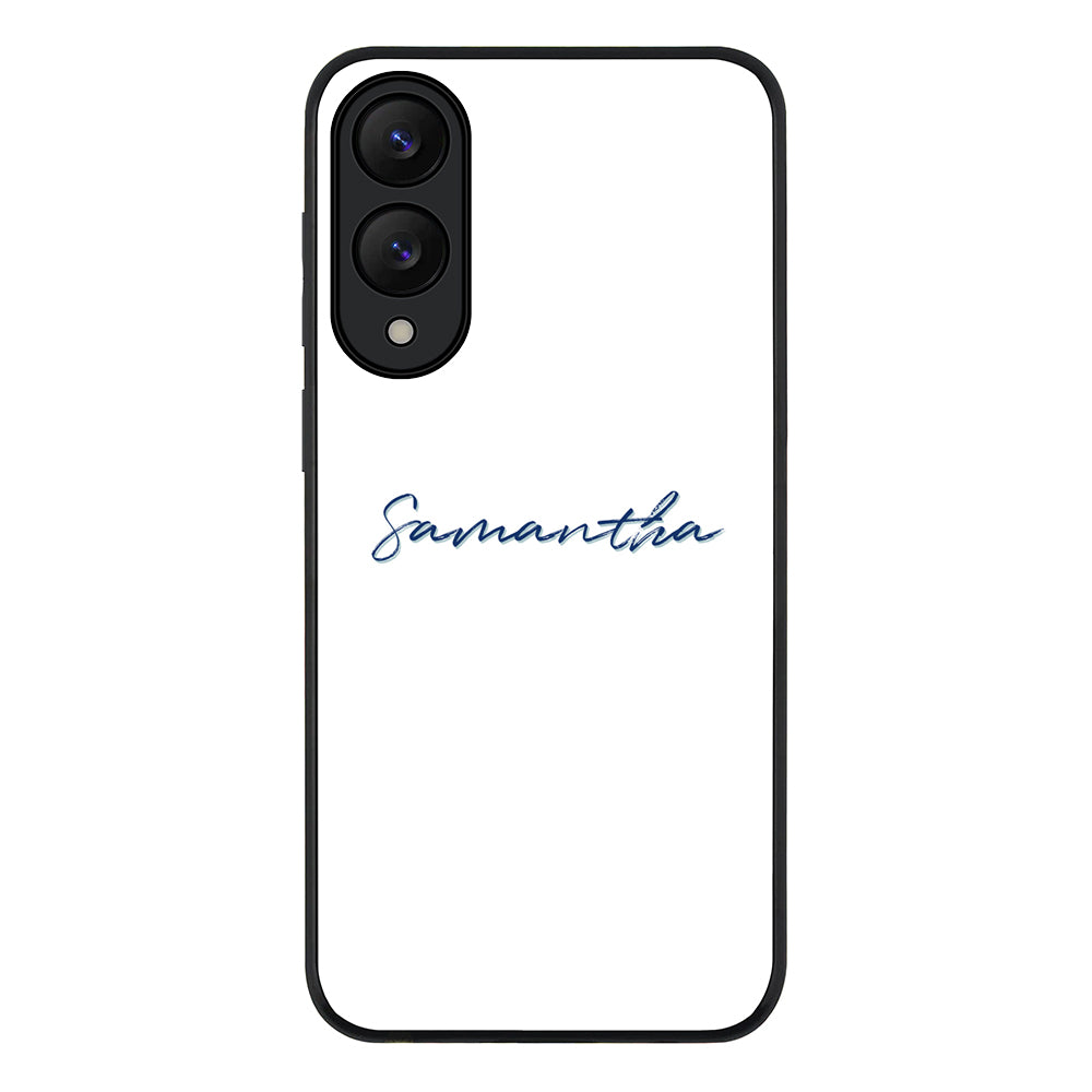 Samsung Galaxy S25 Edge / Rugged Black Custom Text, My Name Phone Case - Samsung S Series - Stylizedd.com