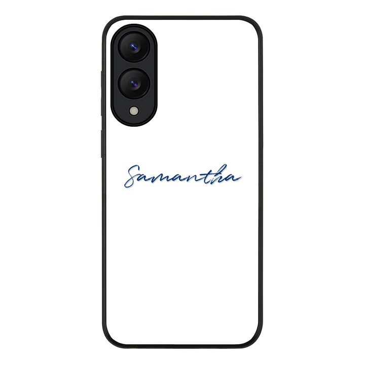 Samsung Galaxy S25 Edge / Rugged Black Custom Text, My Name Phone Case - Samsung S Series - Stylizedd.com