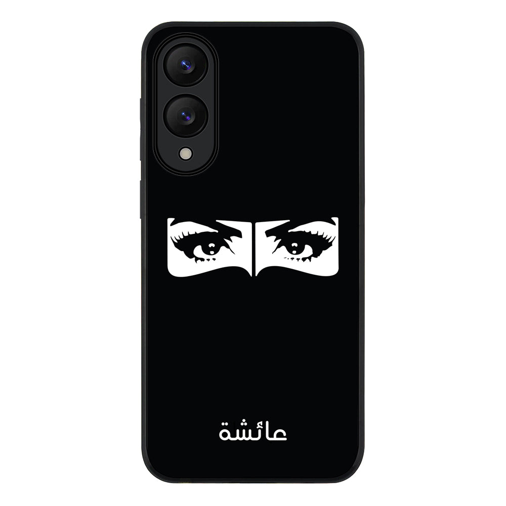 Samsung Galaxy S25 Edge / Rugged Black Custom Name Niqabi Eye, Phone Case - Samsung S Series - Stylizedd.com