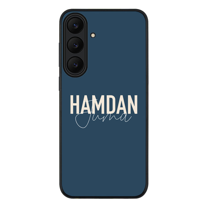 Samsung Galaxy S25 FE / Rugged Black Personalized Name Horizontal, Phone Case - Samsung S Series - Stylizedd.com