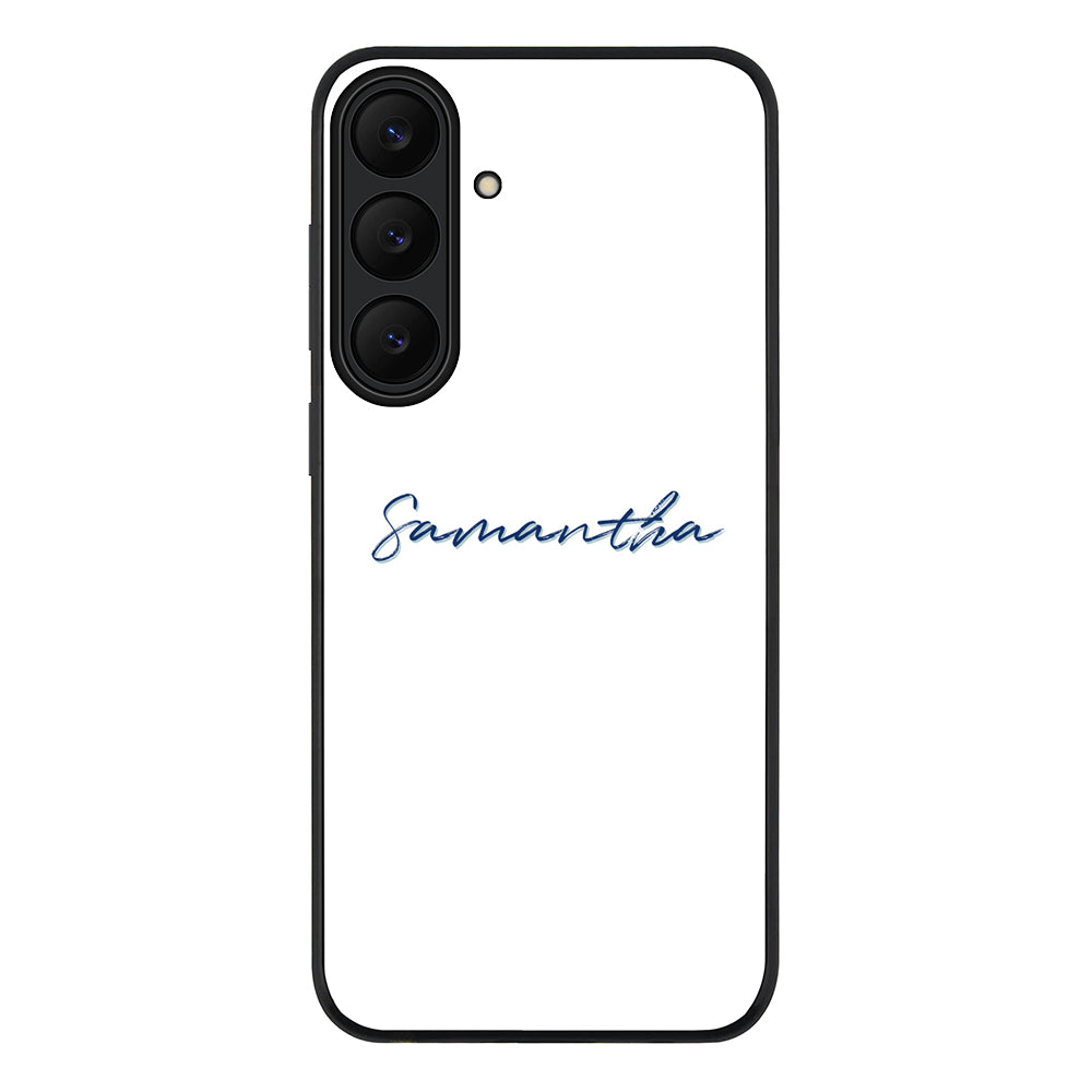 Samsung Galaxy S25 FE / Rugged Black Custom Text, My Name Phone Case - Samsung S Series - Stylizedd.com