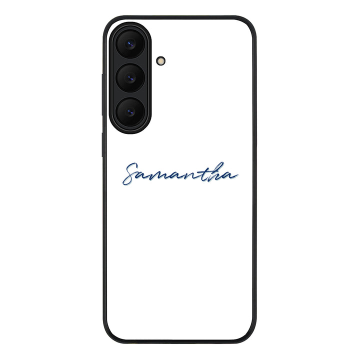 Samsung Galaxy S25 FE / Rugged Black Custom Text, My Name Phone Case - Samsung S Series - Stylizedd.com