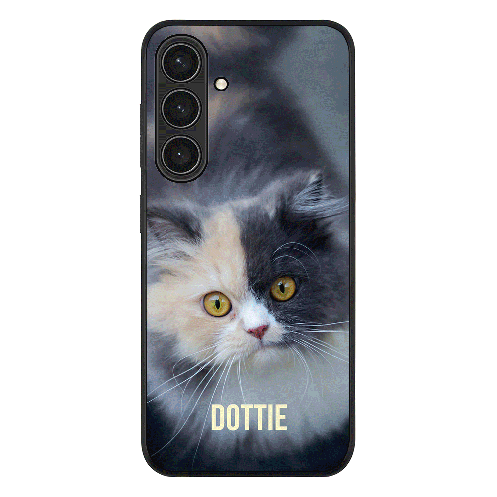 Samsung Galaxy S25 Plus / Rugged Black Personalized Pet Cat, Phone Case - Samsung S Series - Stylizedd.com