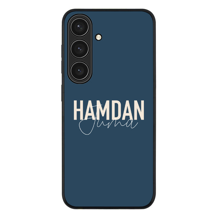 Samsung Galaxy S25 / Rugged Black Personalized Name Horizontal, Phone Case - Samsung S Series - Stylizedd.com