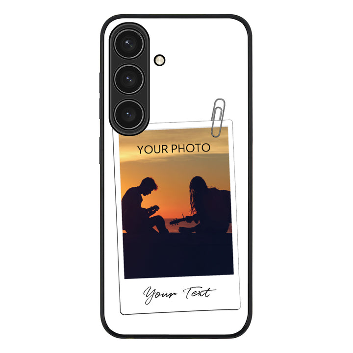 Samsung Galaxy S25 / Rugged Black Polaroid Photo Phone Case - Samsung S Series - Stylizedd.com