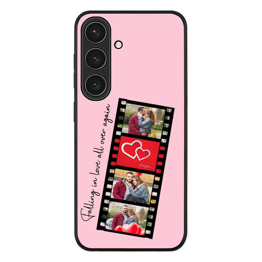 Samsung Galaxy S25 / Rugged Black Custom Valentine Photo Film Strips, Phone Case - Samsung S Series - Stylizedd.com