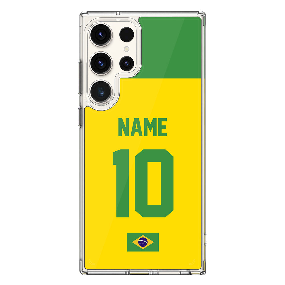 Samsung Galaxy S25 Ultra / Clear MagSafe Personalized Football Jersey Phone Case Custom Name & Number - Samsung S Series - Stylizedd.com