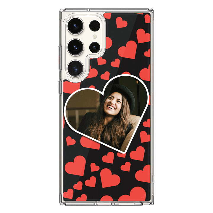 Samsung Galaxy S25 Ultra / Clear MagSafe Custom Photo Heart shaped, Phone Case - Samsung S Series - Samsung S Series - Stylizedd.com