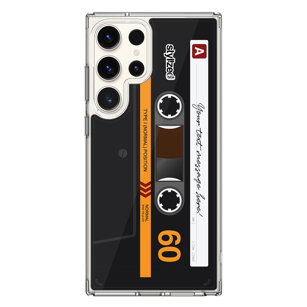 Samsung Galaxy S25 Ultra / Clear MagSafe Custom Retro Cassette Tape Phone Case - Samsung S Series - Stylizedd.com
