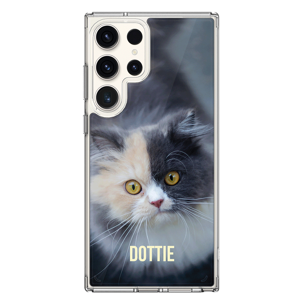Samsung Galaxy S25 Ultra / Clear MagSafe Personalized Pet Cat, Phone Case - Samsung S Series - Stylizedd.com