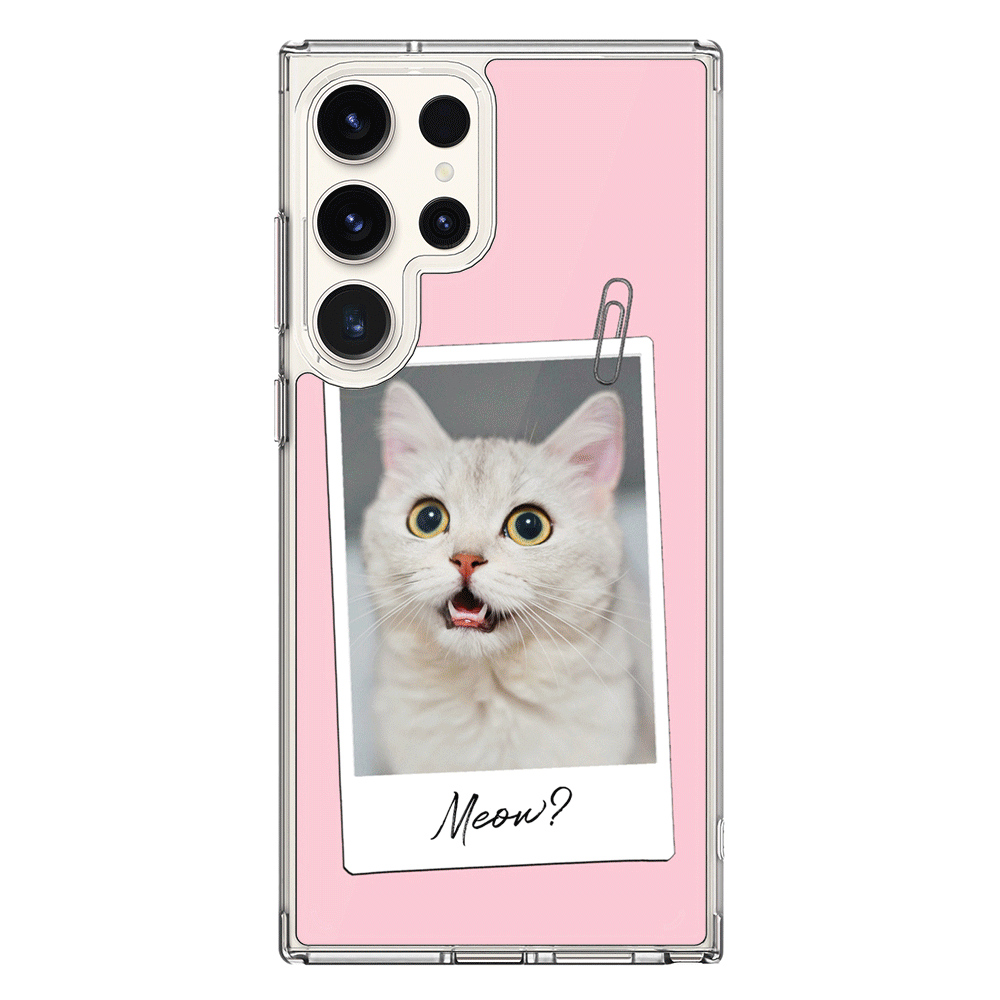 Samsung Galaxy S25 Ultra / Clear MagSafe Polaroid Photo Pet Cat, Phone Case - Samsung S Series- Stylizedd.com