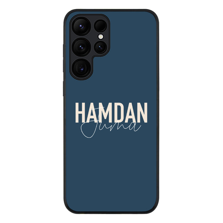 Samsung Galaxy S25 Ultra / Rugged Black Personalized Name Horizontal, Phone Case - Samsung S Series - Stylizedd.com