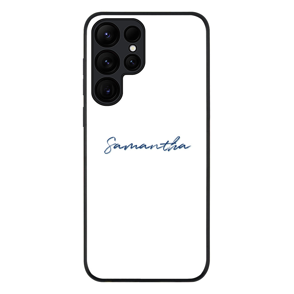 Samsung Galaxy S25 Ultra / Rugged Black Custom Text, My Name Phone Case - Samsung S Series - Stylizedd.com