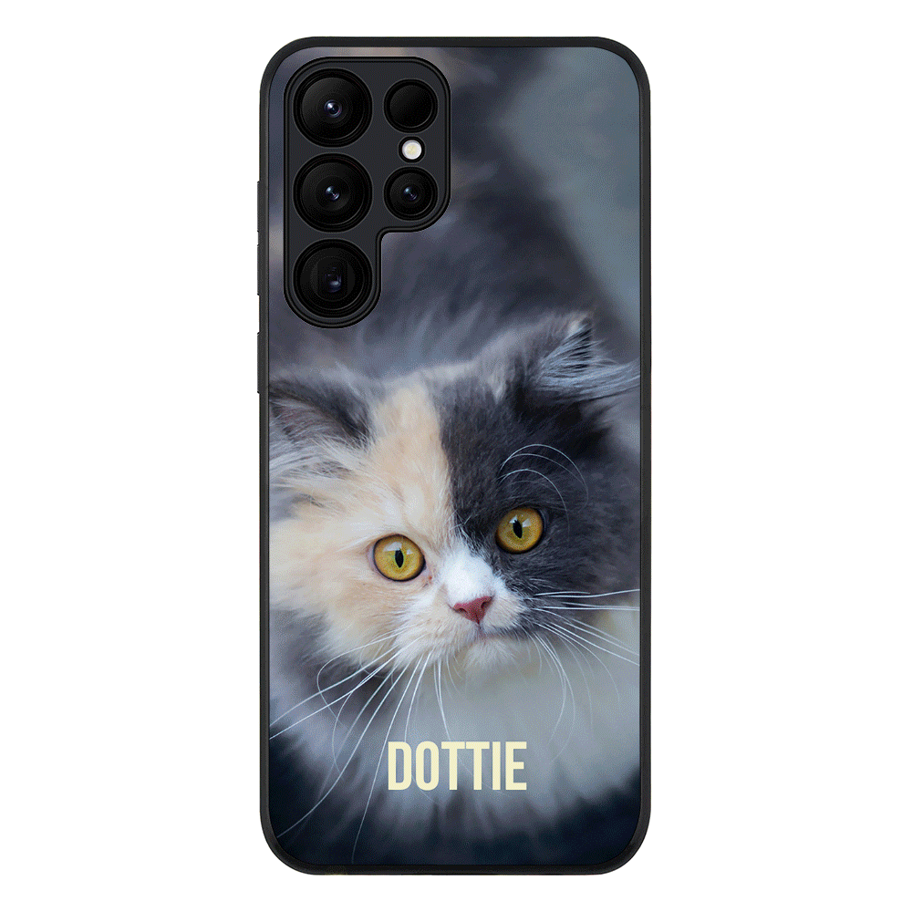 Samsung Galaxy S25 Ultra / Rugged Black Personalized Pet Cat, Phone Case - Samsung S Series - Stylizedd.com