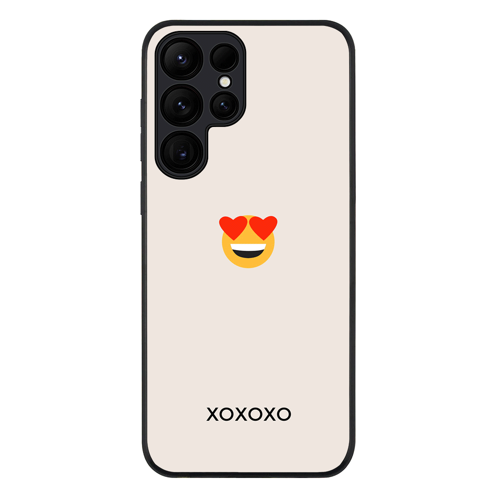 Samsung Galaxy S25 Ultra / Rugged Black Custom Text Emojis Emoticons, Phone Case - Samsung S Series - Stylizedd.com