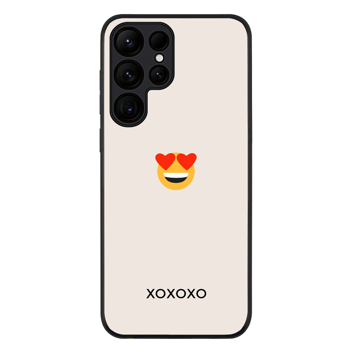 Samsung Galaxy S25 Ultra / Rugged Black Custom Text Emojis Emoticons, Phone Case - Samsung S Series - Stylizedd.com