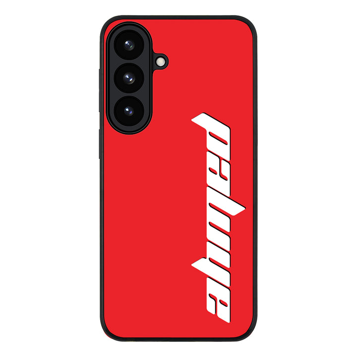 Samsung Galaxy S26 Plus / Rugged Black Custom Text, Vertical Name Phone Case - Samsung S Series - Stylizedd.com