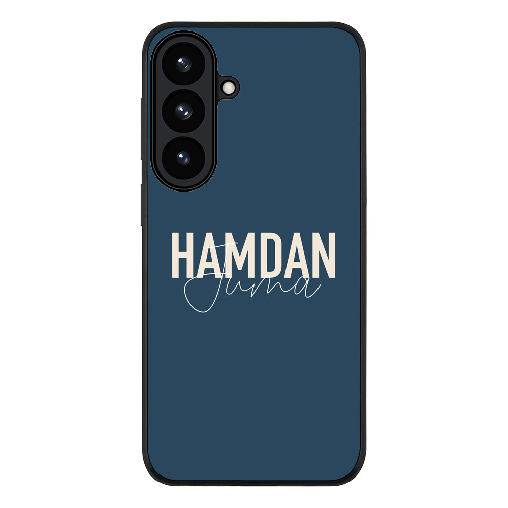 Samsung Galaxy S26 Plus / Rugged Black Personalized Name Horizontal, Phone Case - Samsung S Series - Stylizedd.com