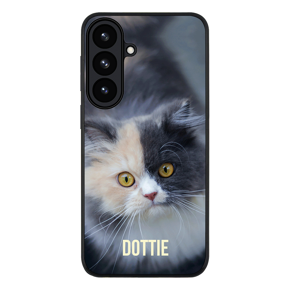 Samsung Galaxy S26 Plus / Rugged Black Personalized Pet Cat, Phone Case - Samsung S Series - Stylizedd.com