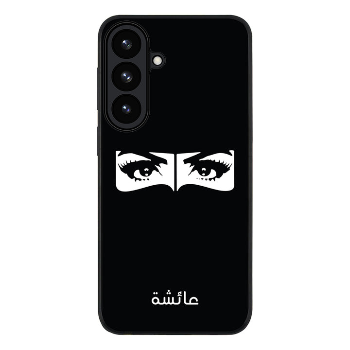 Samsung Galaxy S26 Plus / Rugged Black Custom Name Niqabi Eye, Phone Case - Samsung S Series - Stylizedd.com