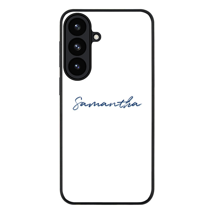 Samsung Galaxy S26 / Rugged Black Custom Text, My Name Phone Case - Samsung S Series - Stylizedd.com