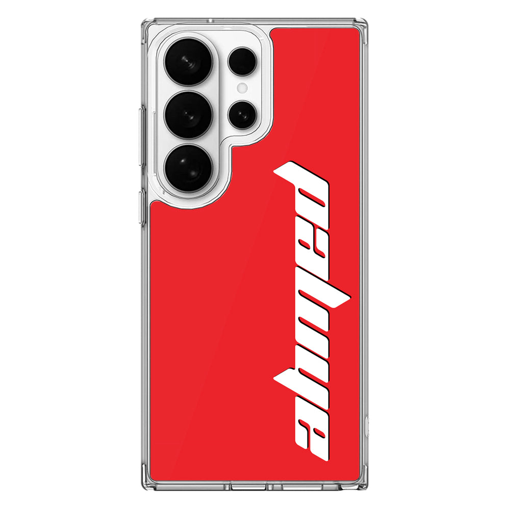 Samsung Galaxy S26 Ultra / Clear MagSafe Custom Text, Vertical Name Phone Case - Samsung S Series - Stylizedd.com