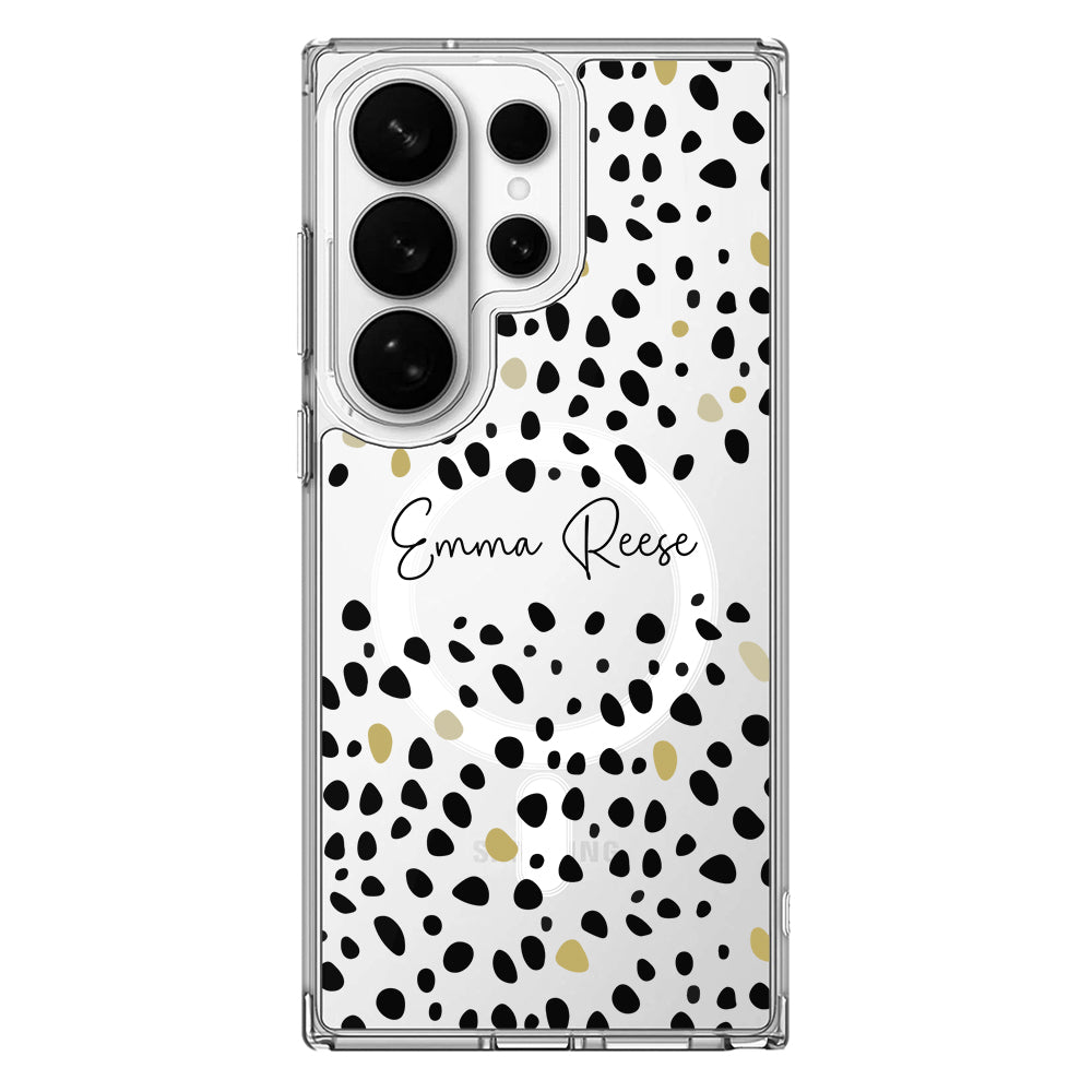 Samsung Galaxy S26 Ultra / Clear MagSafe Pebble Multi Color Custom Text, My Name Phone Case - Samsung S Series - Stylizedd.com