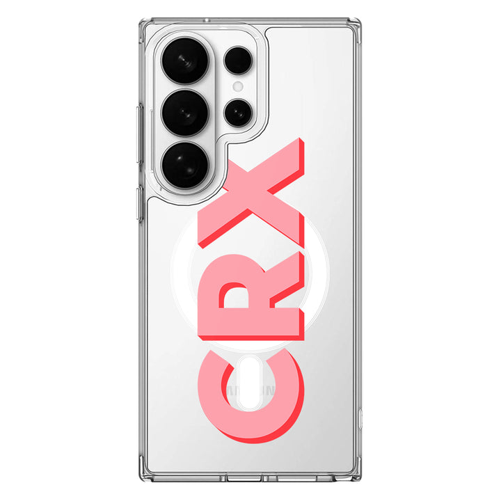 Samsung Galaxy S26 Ultra / Clear MagSafe Personalized Monogram Initial 3D Shadow Text Phone Case - Samsung S Series - Stylizedd.com