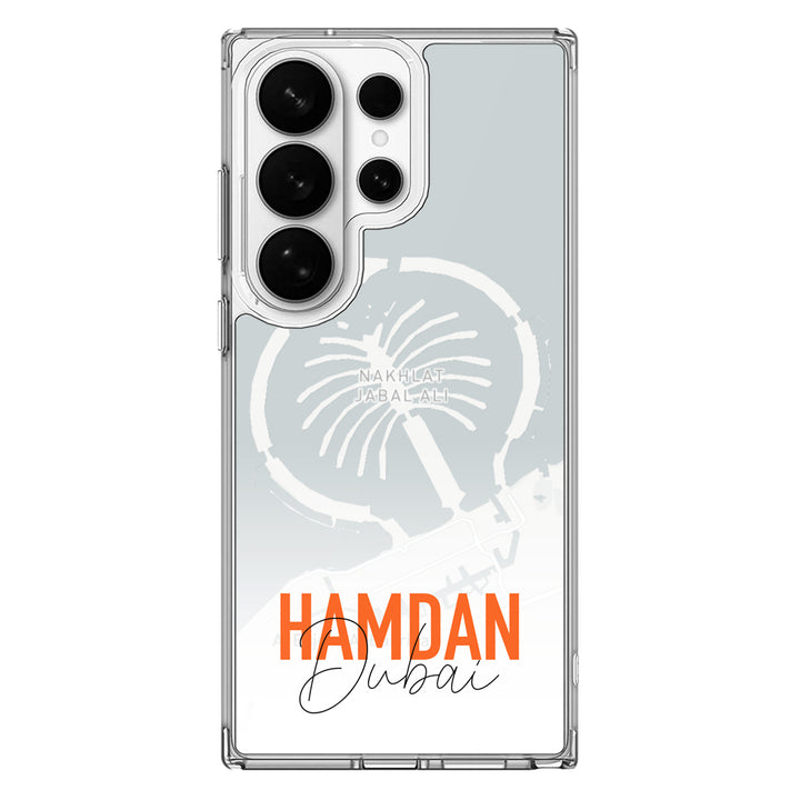 Samsung Galaxy S26 Ultra / Clear MagSafe Personalized Location Map & Name, Phone Case - Samsung S Series - Stylizedd.com