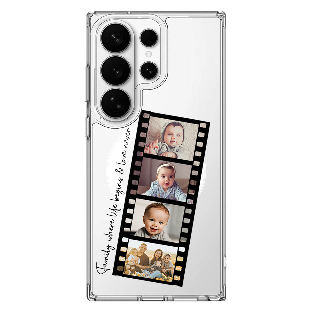 Samsung Galaxy S26 Ultra / Clear MagSafe Custom Film Strips Personalised Movie Strip, Phone Case - Samsung S Series - Stylizedd.com