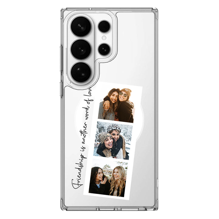 Samsung Galaxy S26 Ultra / Clear MagSafe Custom Photo Strip Polaroid Style, Phone Case - Samsung S Series - Stylizedd.com