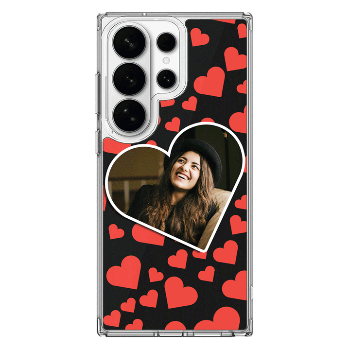Samsung Galaxy S26 Ultra / Clear MagSafe Custom Photo Heart shaped, Phone Case - Samsung S Series - Samsung S Series - Stylizedd.com