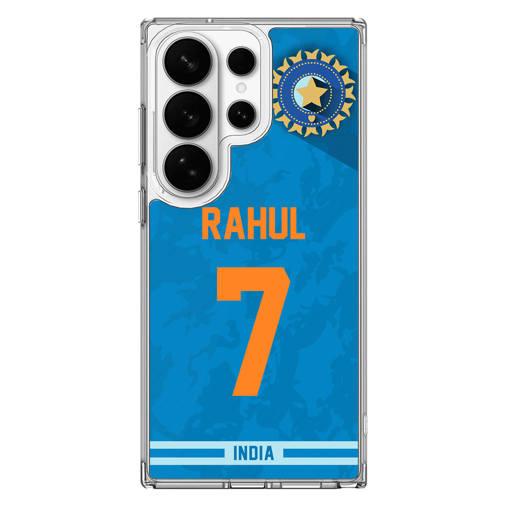 Samsung Galaxy S26 Ultra / Clear MagSafe Personalized Cricket Jersey Phone Case Custom Name & Number - Samsung S Series - Stylizedd.com