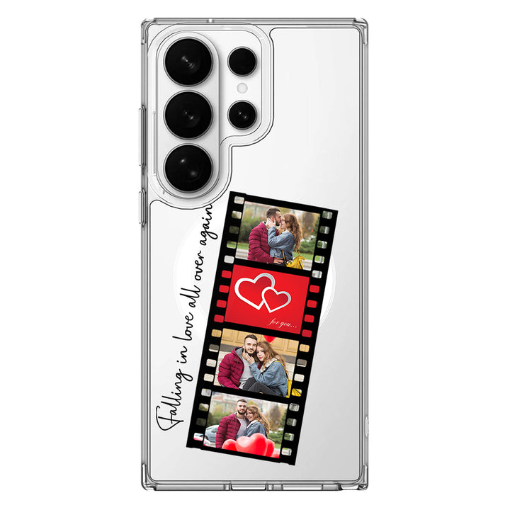 Samsung Galaxy S26 Ultra / Clear MagSafe Custom Valentine Photo Film Strips, Phone Case - Samsung S Series - Stylizedd.com