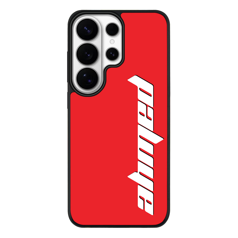 Samsung Galaxy S26 Ultra / Rugged MagSafe Custom Text, Vertical Name Phone Case - Samsung S Series - Stylizedd.com