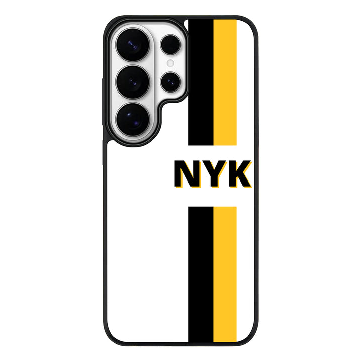 Samsung Galaxy S26 Ultra / Rugged MagSafe Custom Striped Monogram Phone Case - Samsung S Series - Stylizedd.com