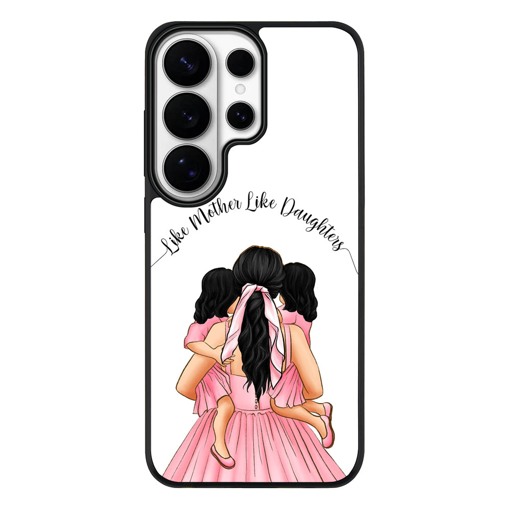 Samsung Galaxy S26 Ultra / Rugged MagSafe Mother 2 daughters Custom Clipart, Text Phone Case - Samsung S Series - Stylizedd.com