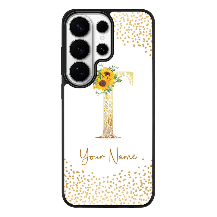 Samsung Galaxy S26 Ultra / Rugged MagSafe Floral Mandala Initial Phone Case - Samsung S Series - Stylizedd.com