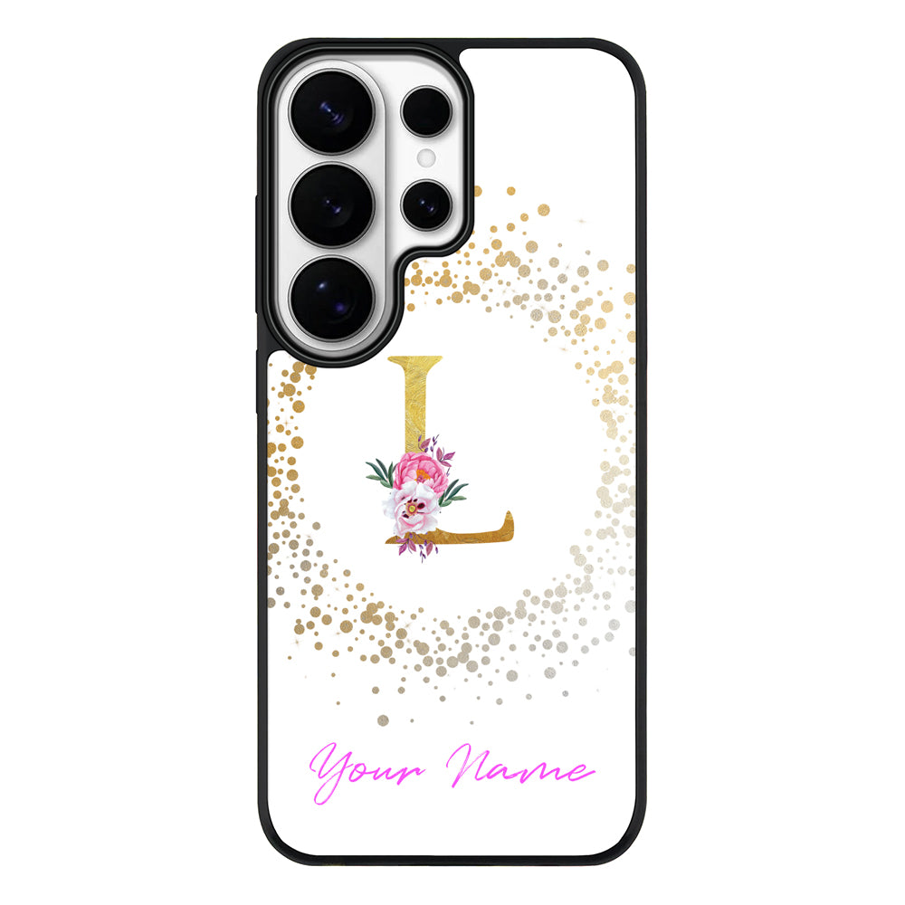 Samsung Galaxy S26 Ultra / Rugged MagSafe Floral Initial Phone Case - Samsung S Series - Stylizedd.com